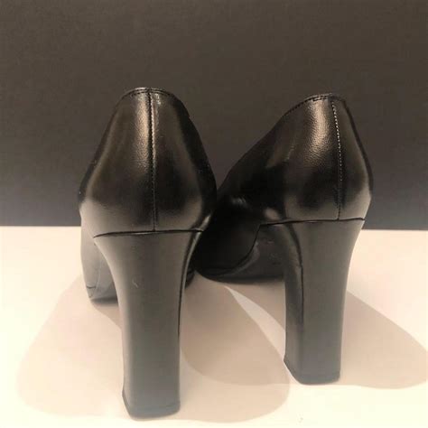 chanel high heels black